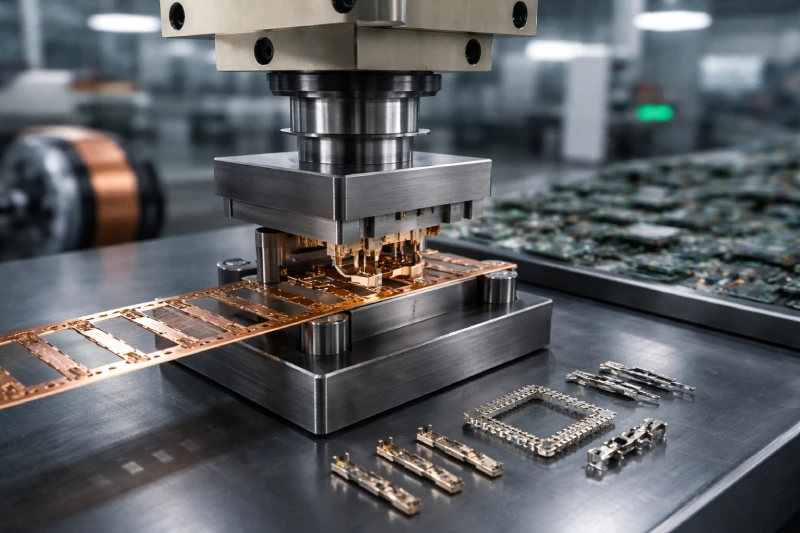 High-speed mechanical press and servo press used for electronic component stamping