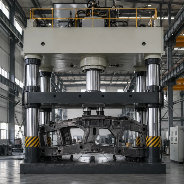 heavy duty frame assembly press for structural components