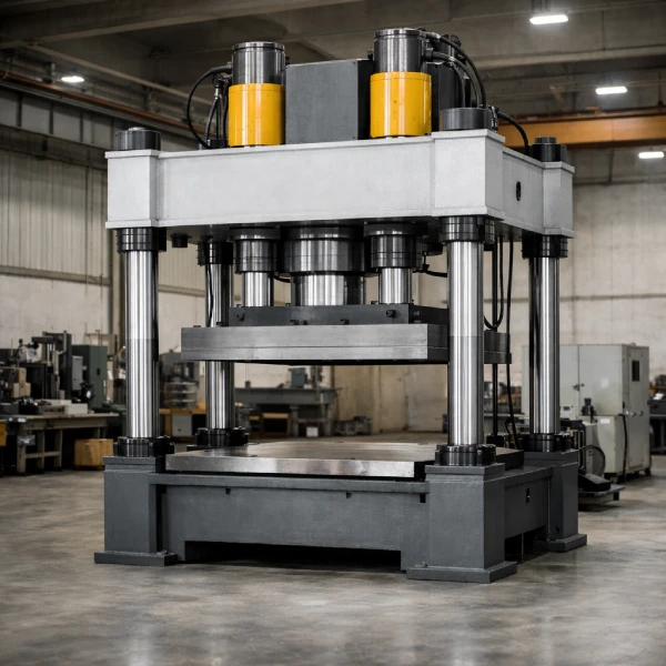 Hydraulic press used for industrial press sizing and capacity evaluation