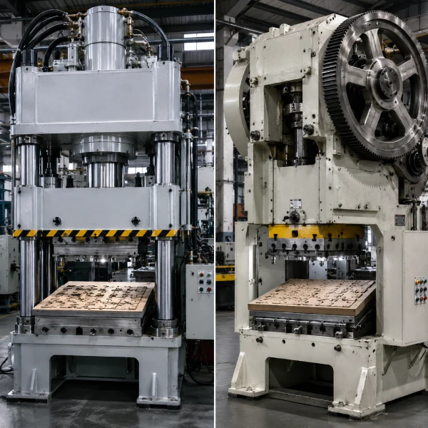Hydraulic press and mechanical press comparison for industrial puzzle die cutting production