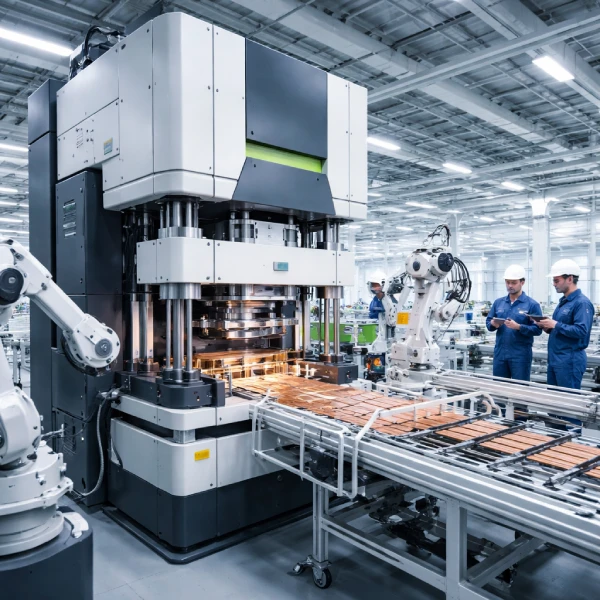 servo press machine used in lithium battery manufacturing production line