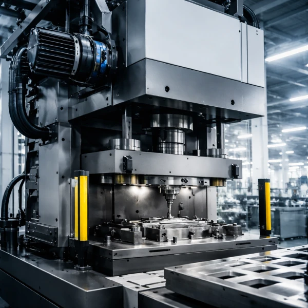 industrial servo press machine in modern manufacturing factory